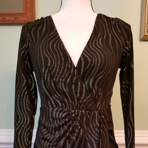 Thalia Sodi black bedazzled dress, size xs